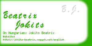 beatrix jokits business card